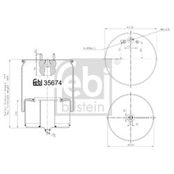 Air Suspension Bellow FEBI 35674 OE Ref 1076075