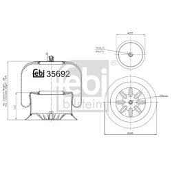 Air Suspension Bellow FEBI 35692 OE Ref 942 320 01 17