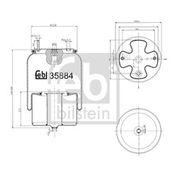 Air Suspension Bellow FEBI 35884 OE Ref 20479800