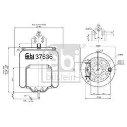 Air Suspension Bellow FEBI 37636 OE Ref 1076416