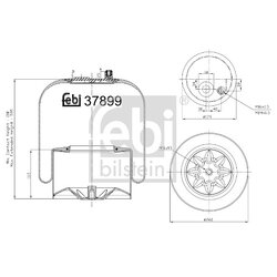 Air Suspension Bellow FEBI 37899 OE Ref A942 320 18 21