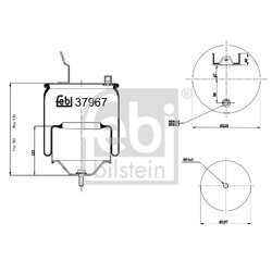 Air Suspension Bellow FEBI 37967 OE Ref 20427801