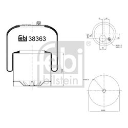 Air Suspension Bellow FEBI 38363 OE Ref A974 320 00 21