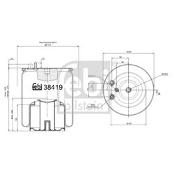 Air Suspension Bellow FEBI 38419 OE Ref 81.43600.6056