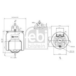 Air Suspension Bellow FEBI 38509 OE Ref 20456156