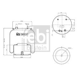 Air Suspension Bellow FEBI 38537 OE Ref 0388 167