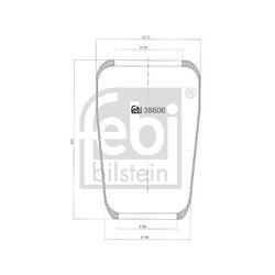 Air Suspension Bellow FEBI 38606 OE Ref 1075366