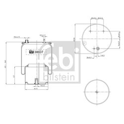 Air Suspension Bellow FEBI 38607 OE Ref 1697 680