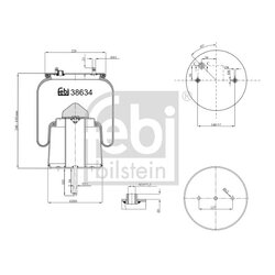 Air Suspension Bellow FEBI 38634 OE Ref 1 440 306