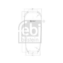 Air Suspension Bellow FEBI 38647 OE Ref A674 328 02 01