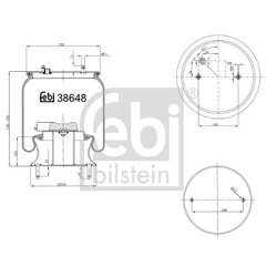 Air Suspension Bellow FEBI 38648 OE Ref 1 440 301