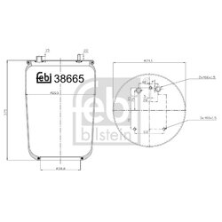 Air Suspension Bellow FEBI 38665 OE Ref 513 982