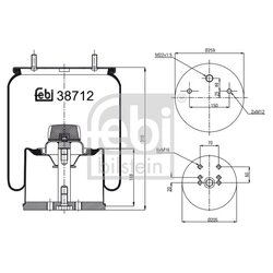 Air Suspension Bellow FEBI 38712 OE Ref 05.429.41.24.1