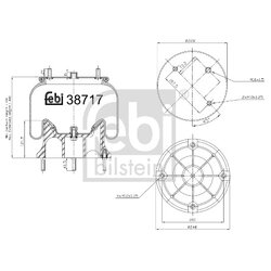 Air Suspension Bellow FEBI 38717 OE Ref 21978510