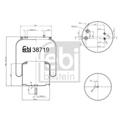 Air Suspension Bellow FEBI 38719 OE Ref 1 932 593