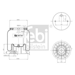 Air Suspension Bellow FEBI 38734 OE Ref 1 394 997
