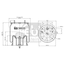 Air Suspension Bellow FEBI 38828 OE Ref 550025978