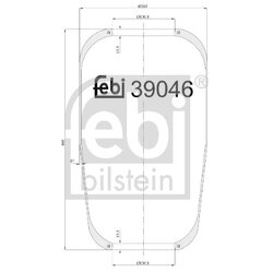 Air Suspension Bellow FEBI 39046 OE Ref 1075290