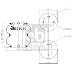 Air Suspension Bellow FEBI 39093 OE Ref 1 387 283