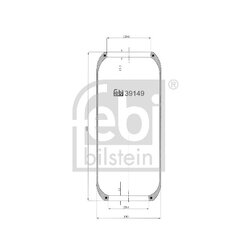 Air Suspension Bellow FEBI 39149 OE Ref 3111277