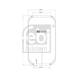 Air Suspension Bellow FEBI 39150 OE Ref 3027272