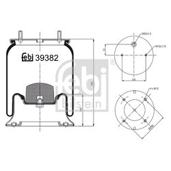 Air Suspension Bellow FEBI 39382 OE Ref 2 229 0007 00