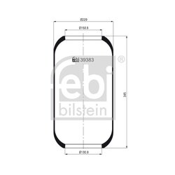 Air Suspension Bellow FEBI 39383 OE Ref 3027271