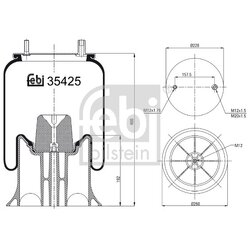 Air Suspension Bellow FEBI 39425 OE Ref U-JB-0358-001