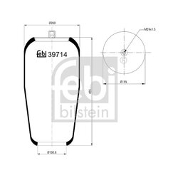 Air Suspension Bellow FEBI 39714 OE Ref 942 327 00 01
