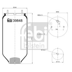 Air Suspension Bellow FEBI 39848 OE Ref 4 284 3003 01