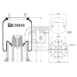 Air Suspension Bellow FEBI 39849 OE Ref 21215762