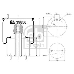 Air Suspension Bellow FEBI 39856 OE Ref 20573113