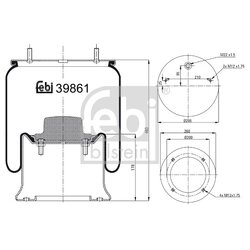 Air Suspension Bellow FEBI 39861 OE Ref 015 323