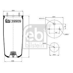 Air Suspension Bellow FEBI 39909 OE Ref 017 228