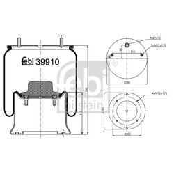 Air Suspension Bellow FEBI 39910 OE Ref 3 229 0027 00