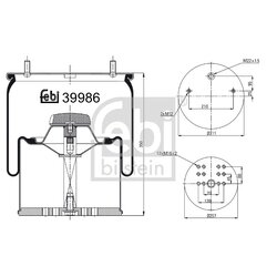 Air Suspension Bellow FEBI 39986 OE Ref 05.429.41.69.0