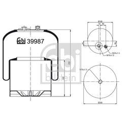 Air Suspension Bellow FEBI 39987 OE Ref A942 320 05 57