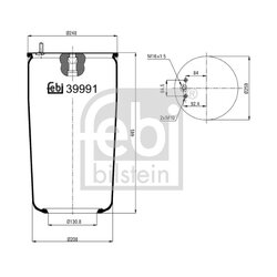 Air Suspension Bellow FEBI 39991 OE Ref 1076595