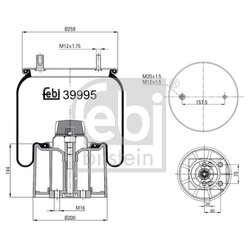 Air Suspension Bellow FEBI 39995 OE Ref 1251689