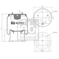 Air Suspension Bellow FEBI 40255 OE Ref 017 089