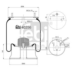 Air Suspension Bellow FEBI 40256 OE Ref JAE2010501901