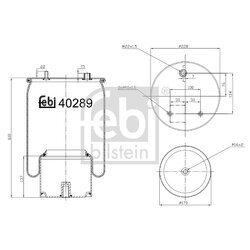 Air Suspension Bellow FEBI 40289 OE Ref 1794 425