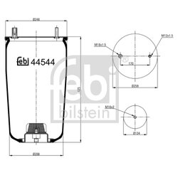 Air Suspension Bellow FEBI 44544 OE Ref 1251688