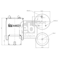Air Suspension Bellow FEBI 44631 OE Ref 1794 428