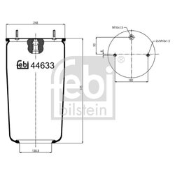 Air Suspension Bellow FEBI 44633 OE Ref 1079718