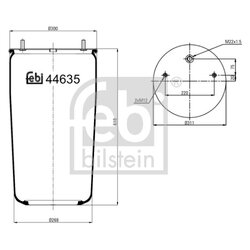 Air Suspension Bellow FEBI 44635 OE Ref 0246192