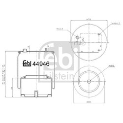 Air Suspension Bellow FEBI 44946 OE Ref 1697 679