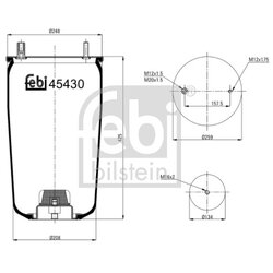 Air Suspension Bellow FEBI 45430 OE Ref 05.429.41.77.0