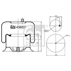 Air Suspension Bellow FEBI 45657 OE Ref 942 320 04 17