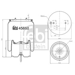 Air Suspension Bellow FEBI 45660 OE Ref 1 440 294